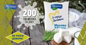 200 тон молока за добу!