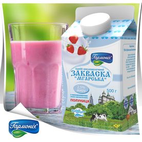 Закваска "Мгарська", "Полуниця" - 450г., 2,5%