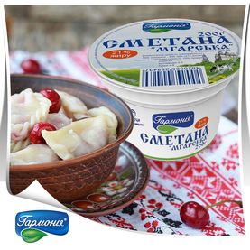 Сметана «Мгарська» в стакані 200г, 21%