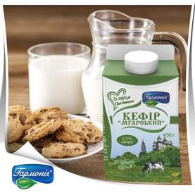 Кефір «Мгарський» 2,5% жиру, 450г.
