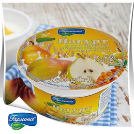 Йогурт з наповнювачем «яблуко - обліпиха – груша - злаки»