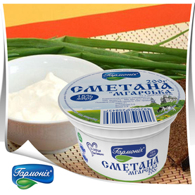 Сметана «Мгарська» 15% жиру, 200г.